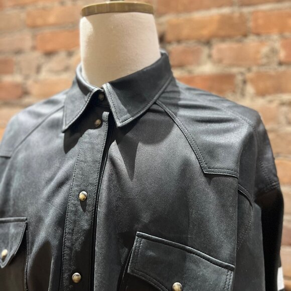 Faith Connexion Leather Overshirt – “London Is My Hometown” Edition - Picture 5 of 7